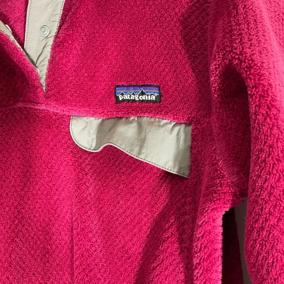 Patagonia Pullover Fleece Synchilla Snap Up Hooded Kangaroo Hand Pocket Size Med - Picture 7 of 12